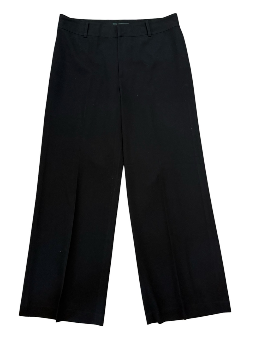 Lauren Ralph Lauren Black Wide Leg Trousers Size 10 Career Pants - Picture 3 of 5